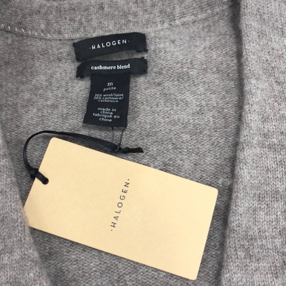 Halogen Wool & Cashmere Long Cardigan (Petite) - Picture 6 of 6